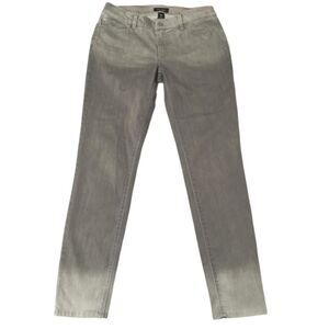 Women's Jeans Size 8‎ R White House Black Market Skinny Ombre Gray Pants